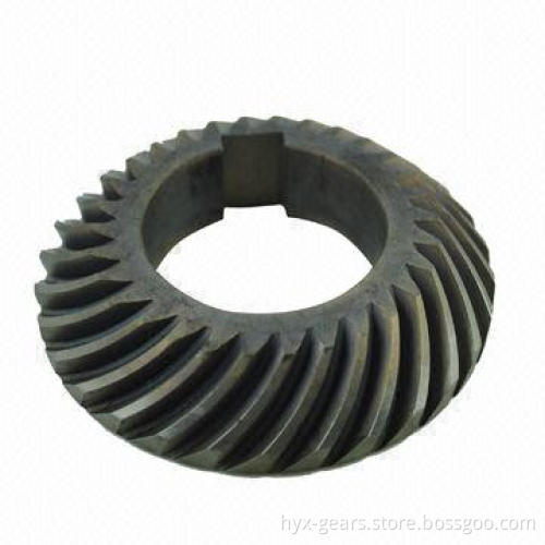 Machining gear, big module spiral bevel gear with high precision for machines